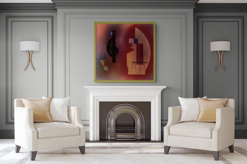 Couple on Horseback - Wassily Kandinsky - Premium 430g canvas (gallery quality)