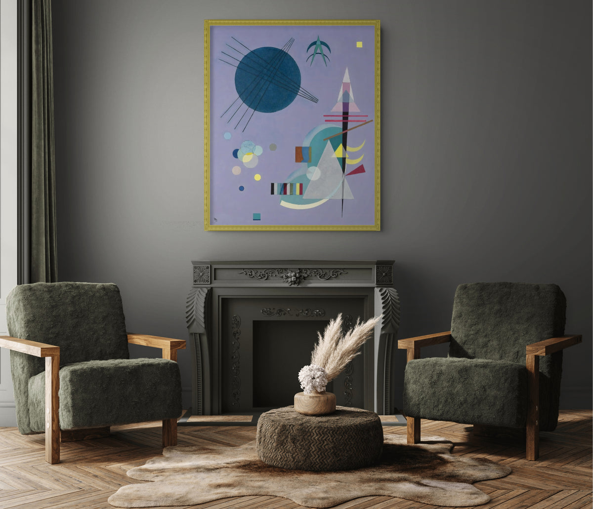 Couple à cheval - Vassily Kandinsky - Toile premium 430g (qualité galerie)