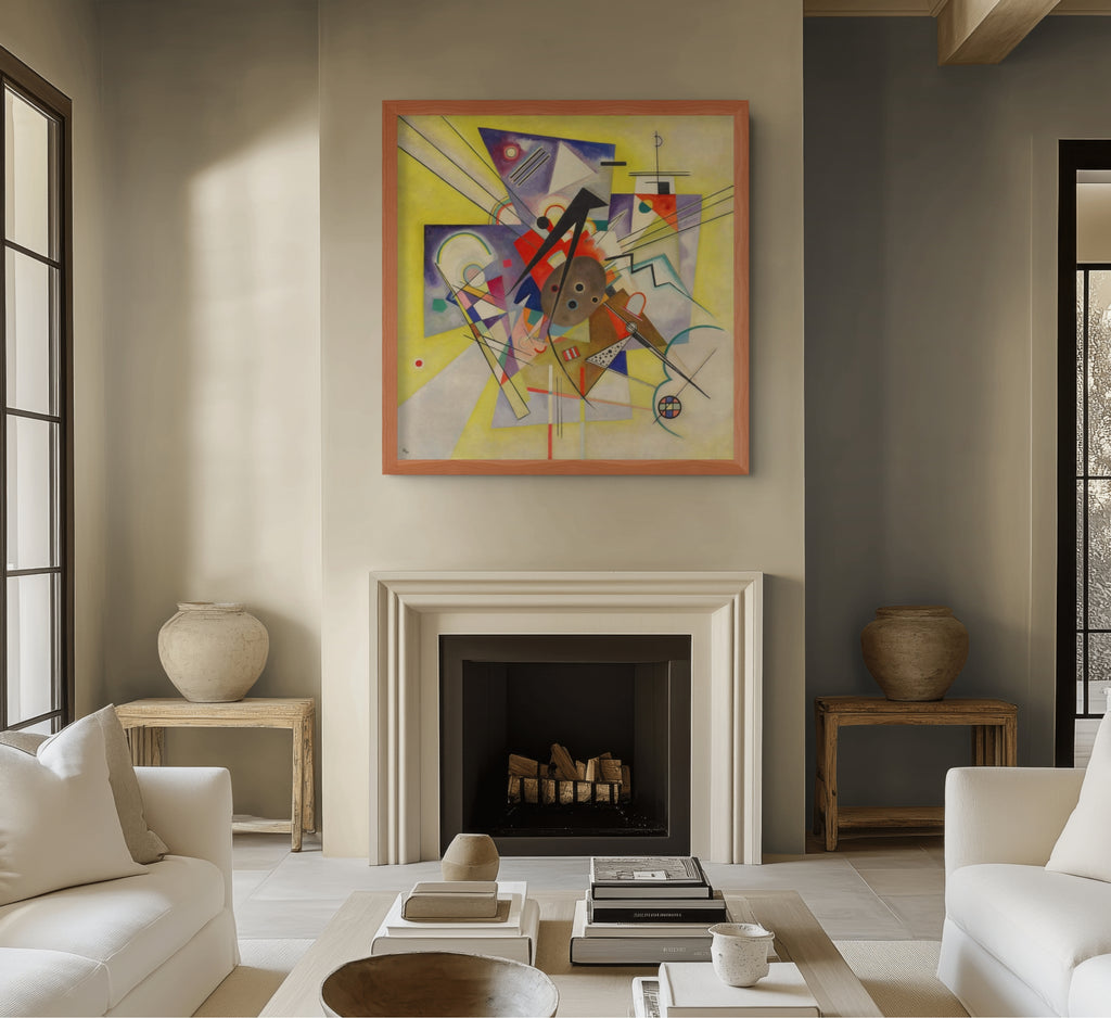 Accompagnement jaune - Vassily Kandinsky - Toile premium 430g (qualité galerie)