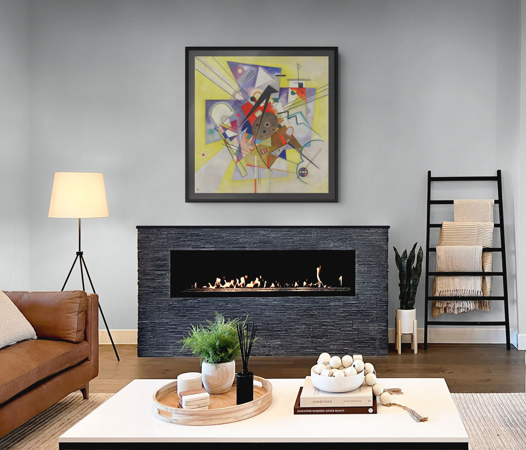 Accompagnement jaune - Vassily Kandinsky - Toile premium 430g (qualité galerie)