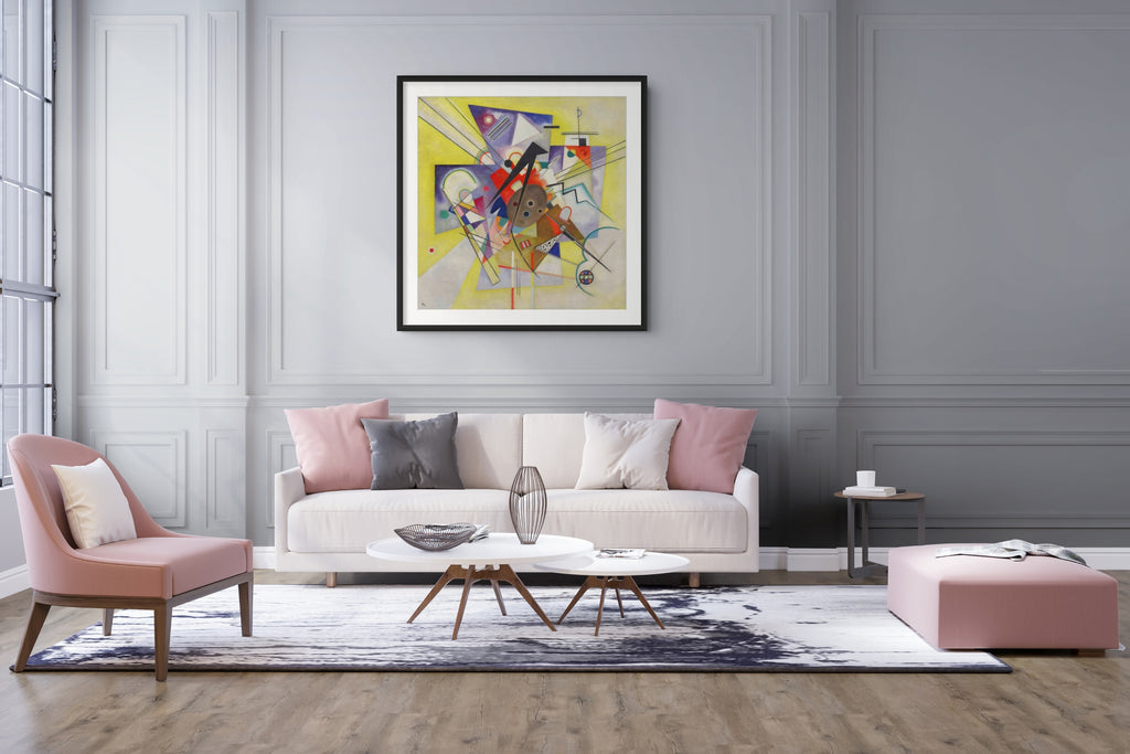 Accompagnement jaune - Vassily Kandinsky - Toile premium 430g (qualité galerie)