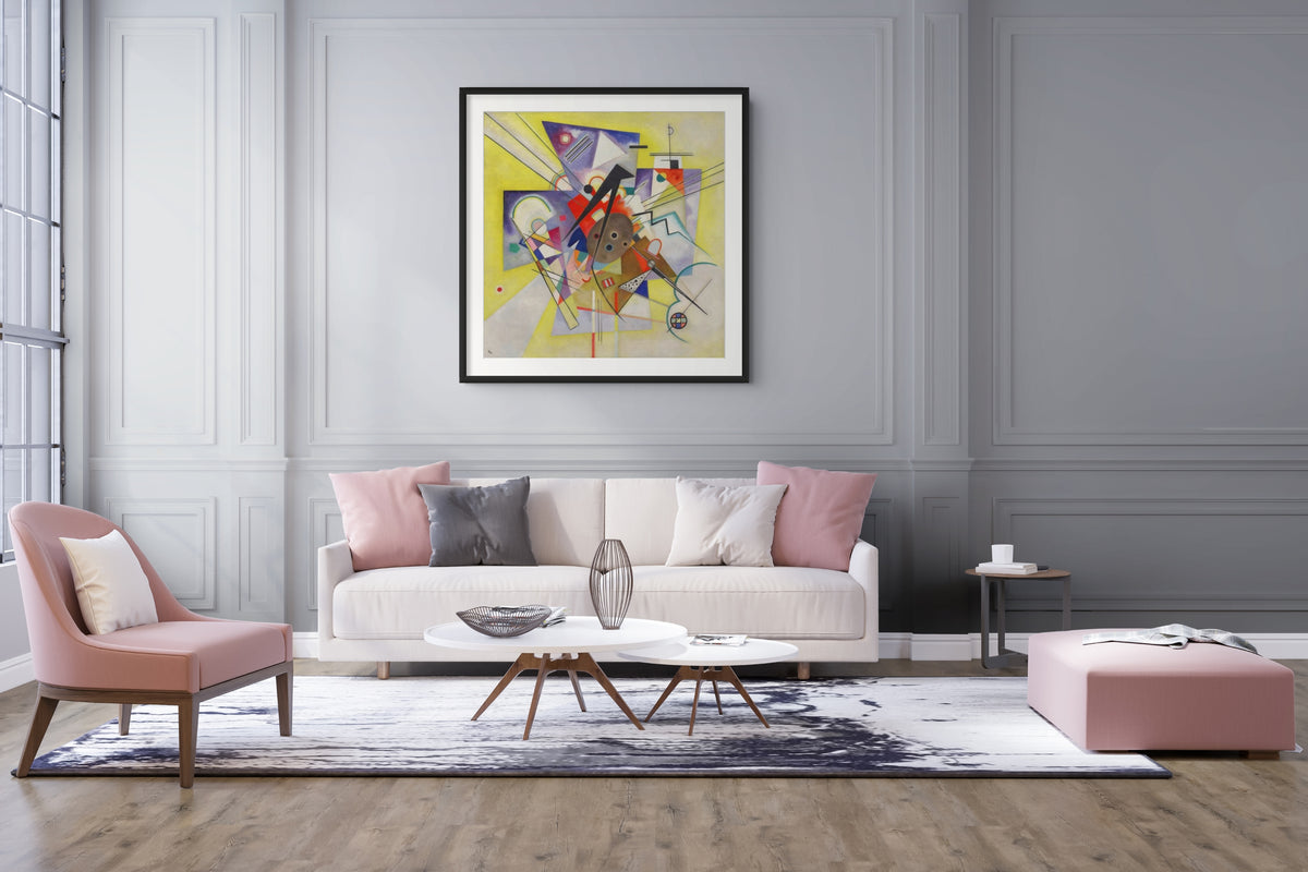 Yellow Accompaniment - Wassily Kandinsky - Premium 430g Canvas (gallery quality)