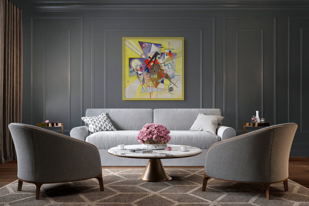 Accompagnement jaune - Vassily Kandinsky - Toile premium 430g (qualité galerie)