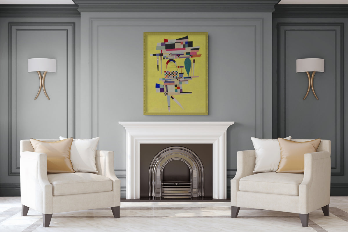 Couple on Horseback - Wassily Kandinsky - Premium 430g canvas (gallery quality)