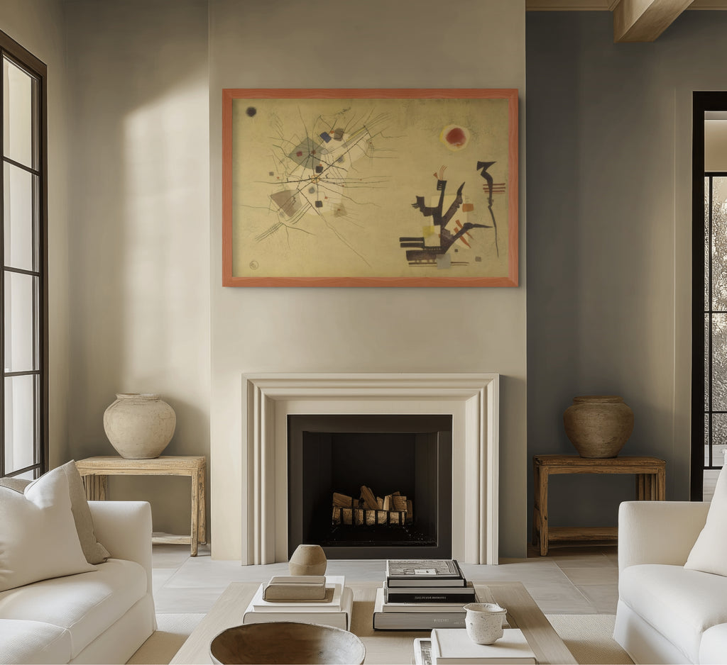 Los dos - Wassily Kandinsky - Lienzo premium 430g (calidad de galeria)