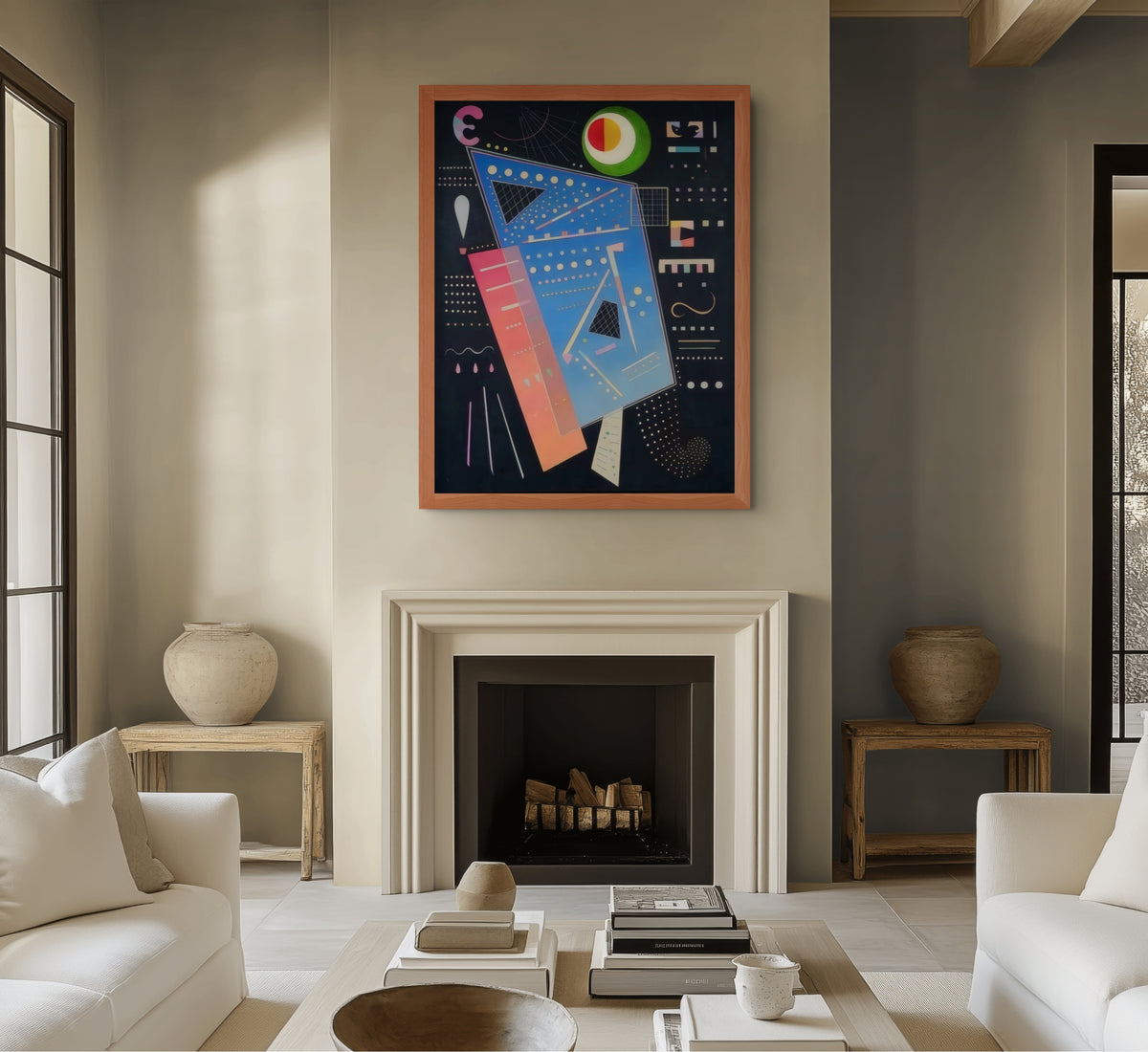 Arriba - Wassily Kandinsky - Lienzo premium 430g (calidad de galeria)