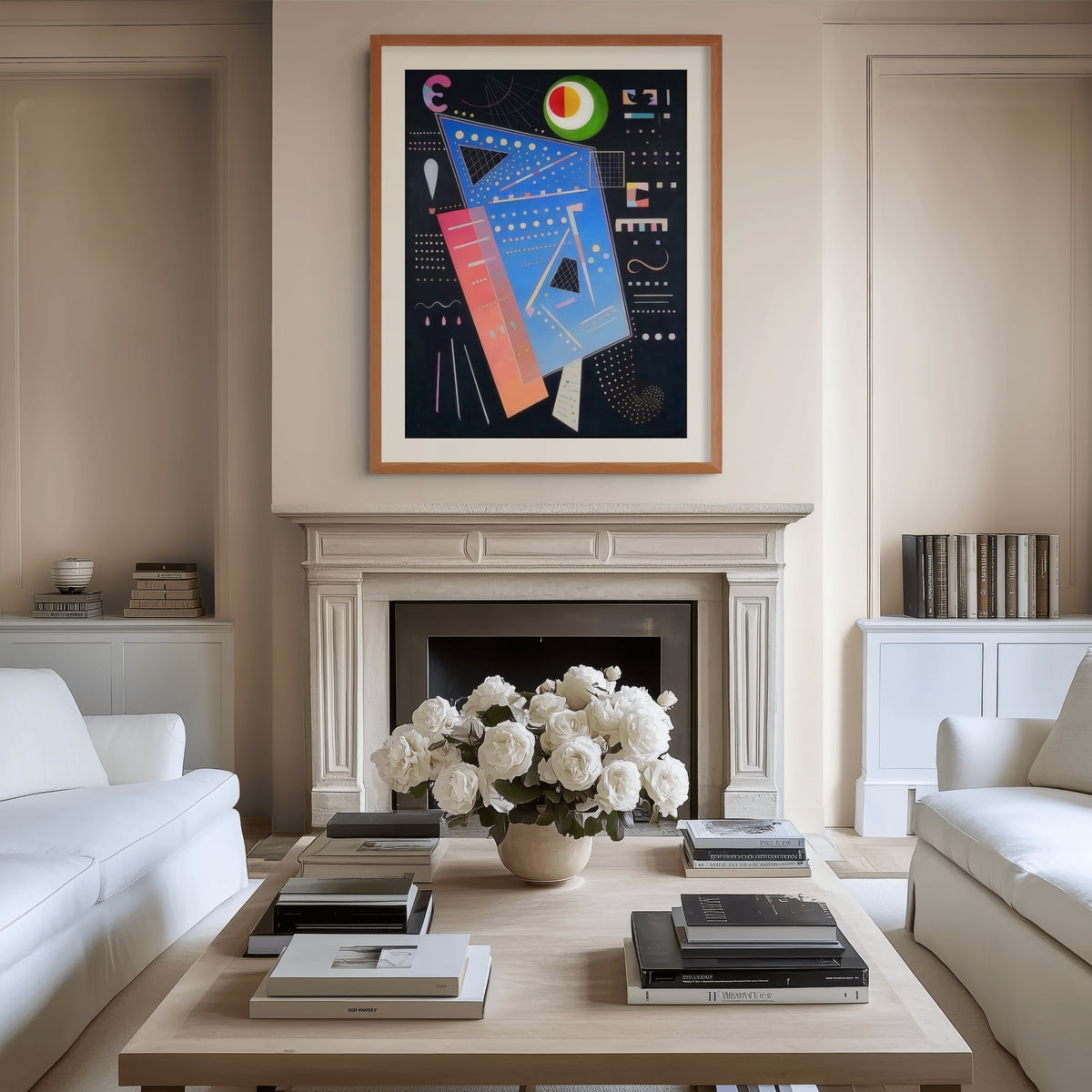 Arriba - Wassily Kandinsky - Lienzo premium 430g (calidad de galeria)