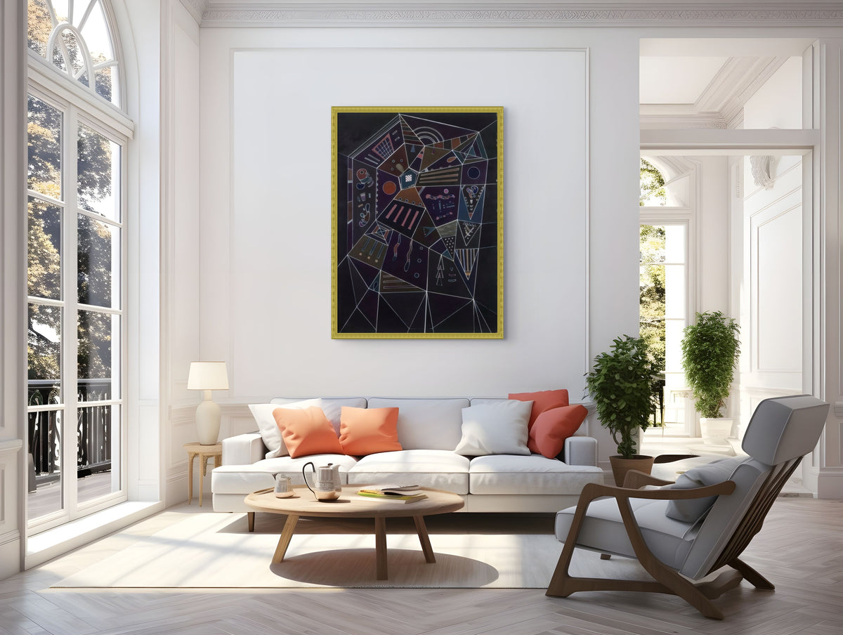 Couple on Horseback - Wassily Kandinsky - Premium 430g canvas (gallery quality)