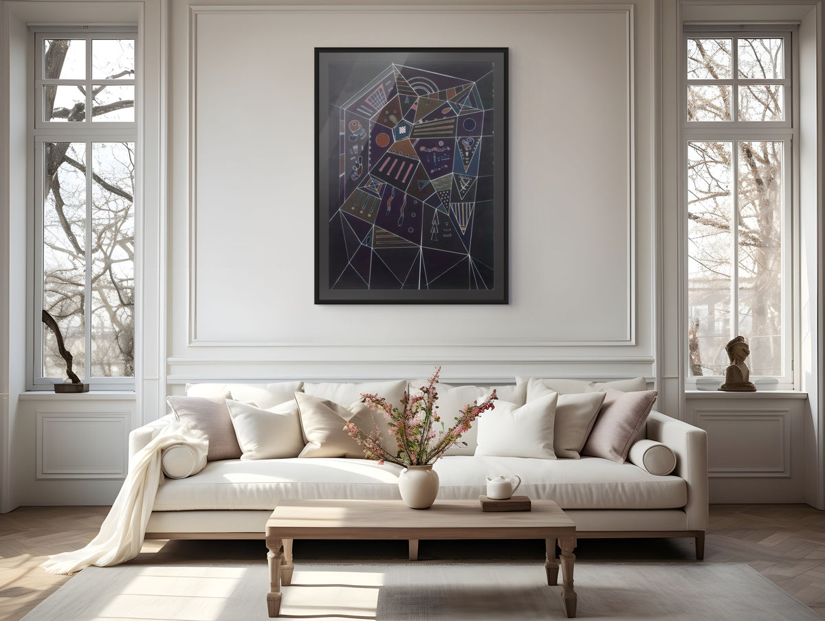 Couple on Horseback - Wassily Kandinsky - Premium 430g canvas (gallery quality)