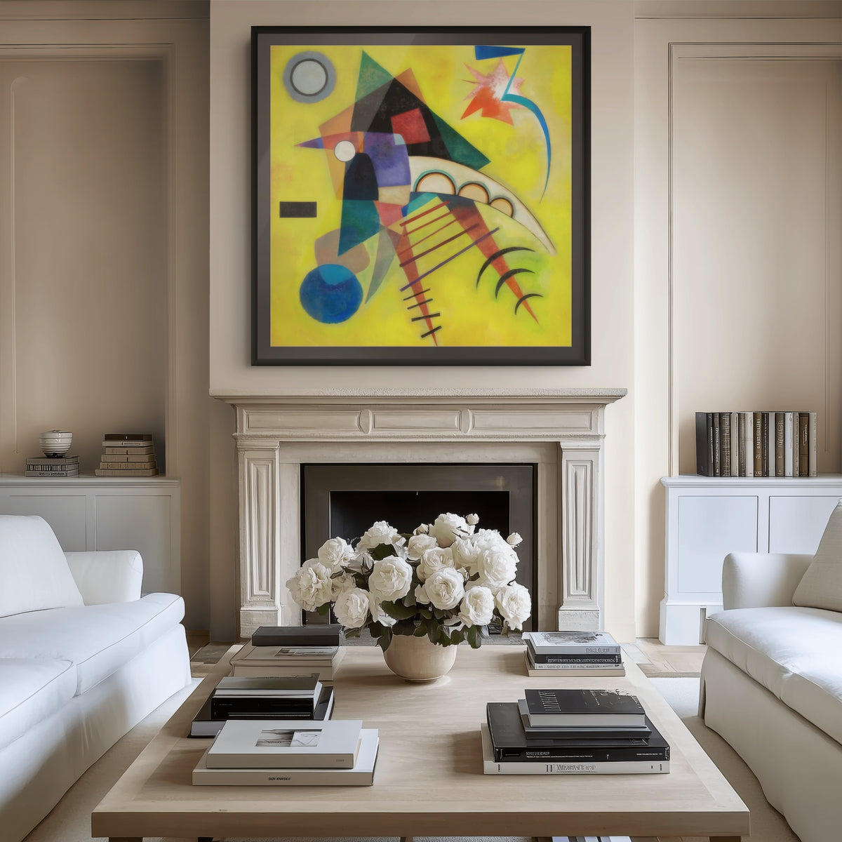 Couple on Horseback - Wassily Kandinsky - Premium 430g canvas (gallery quality)