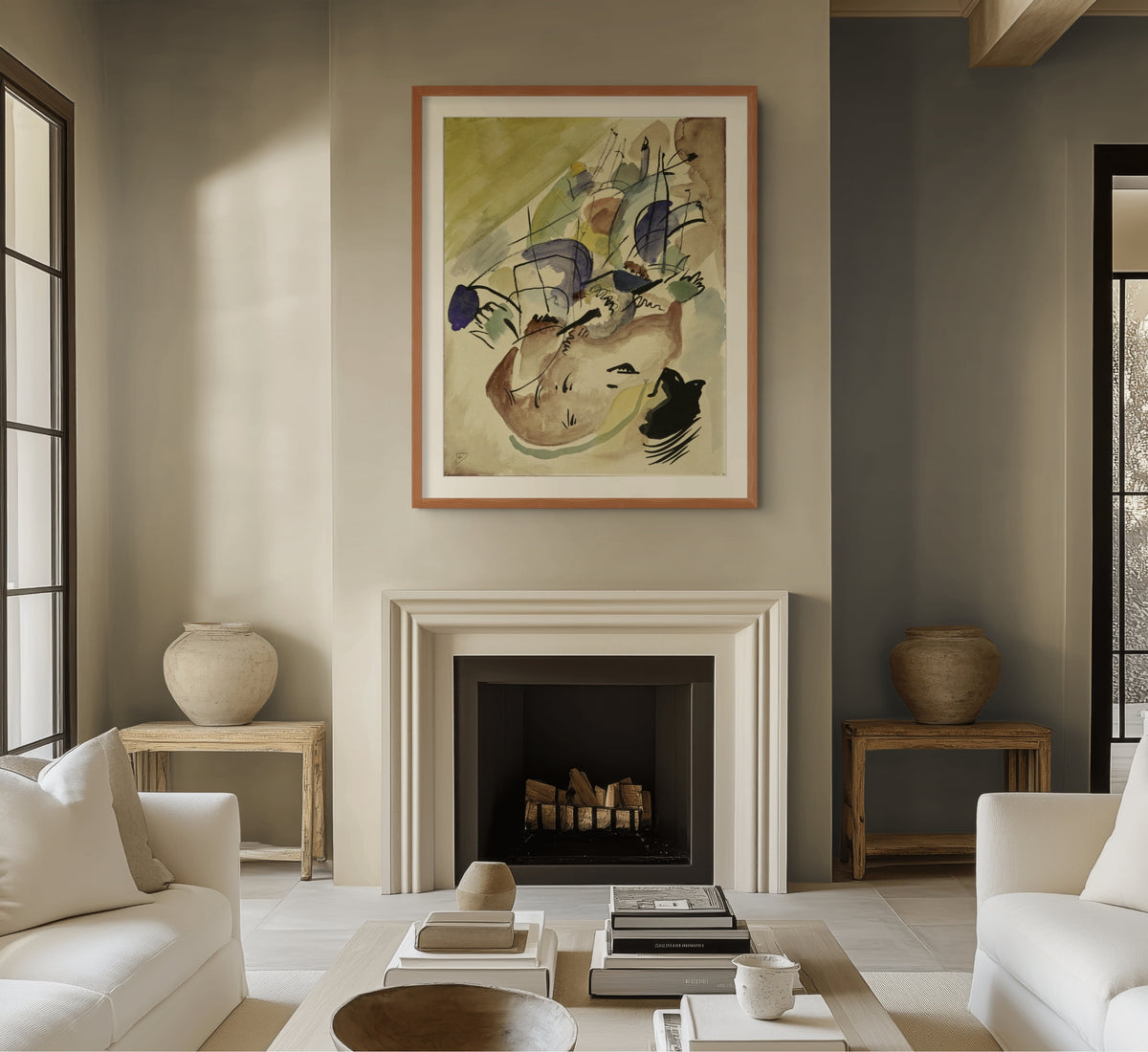 Couple à cheval - Vassily Kandinsky - Toile premium 430g (qualité galerie)