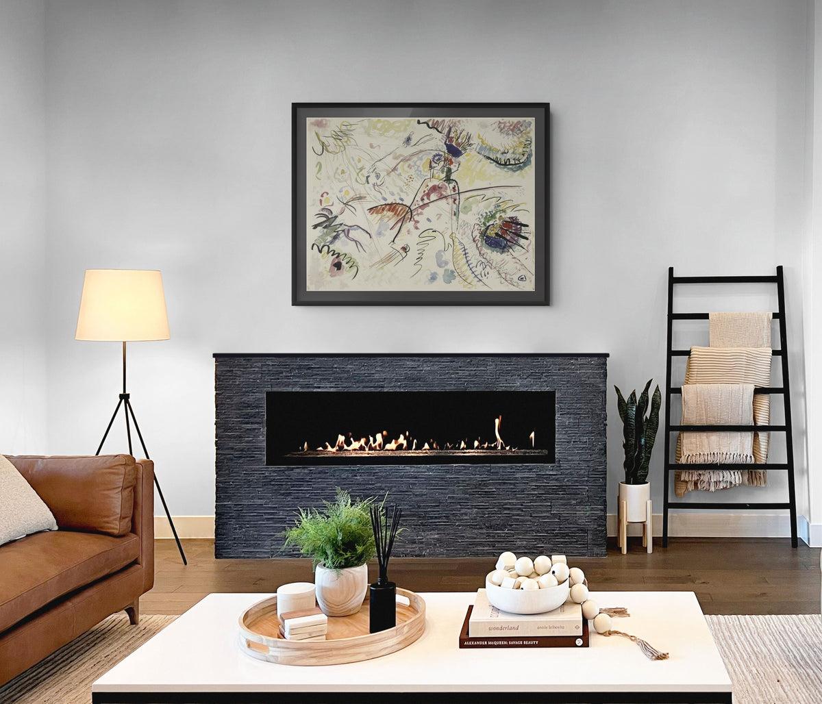 Étude pour petites joies - Wassily Kandinsky - Toile premium 430g (qualité galerie)