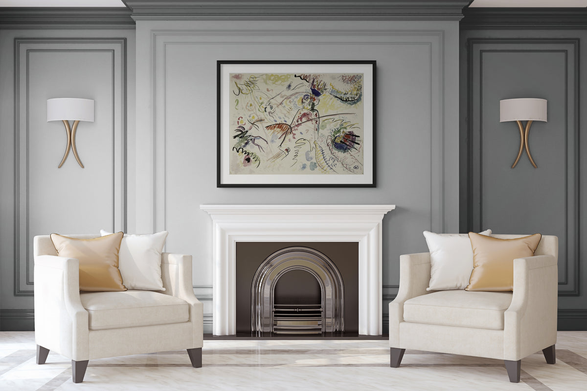 Étude pour petites joies - Wassily Kandinsky - Toile premium 430g (qualité galerie)