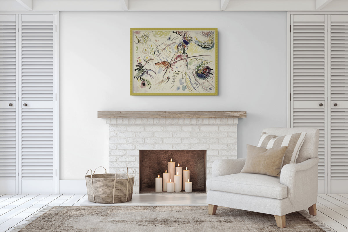 Étude pour petites joies - Wassily Kandinsky - Toile premium 430g (qualité galerie)