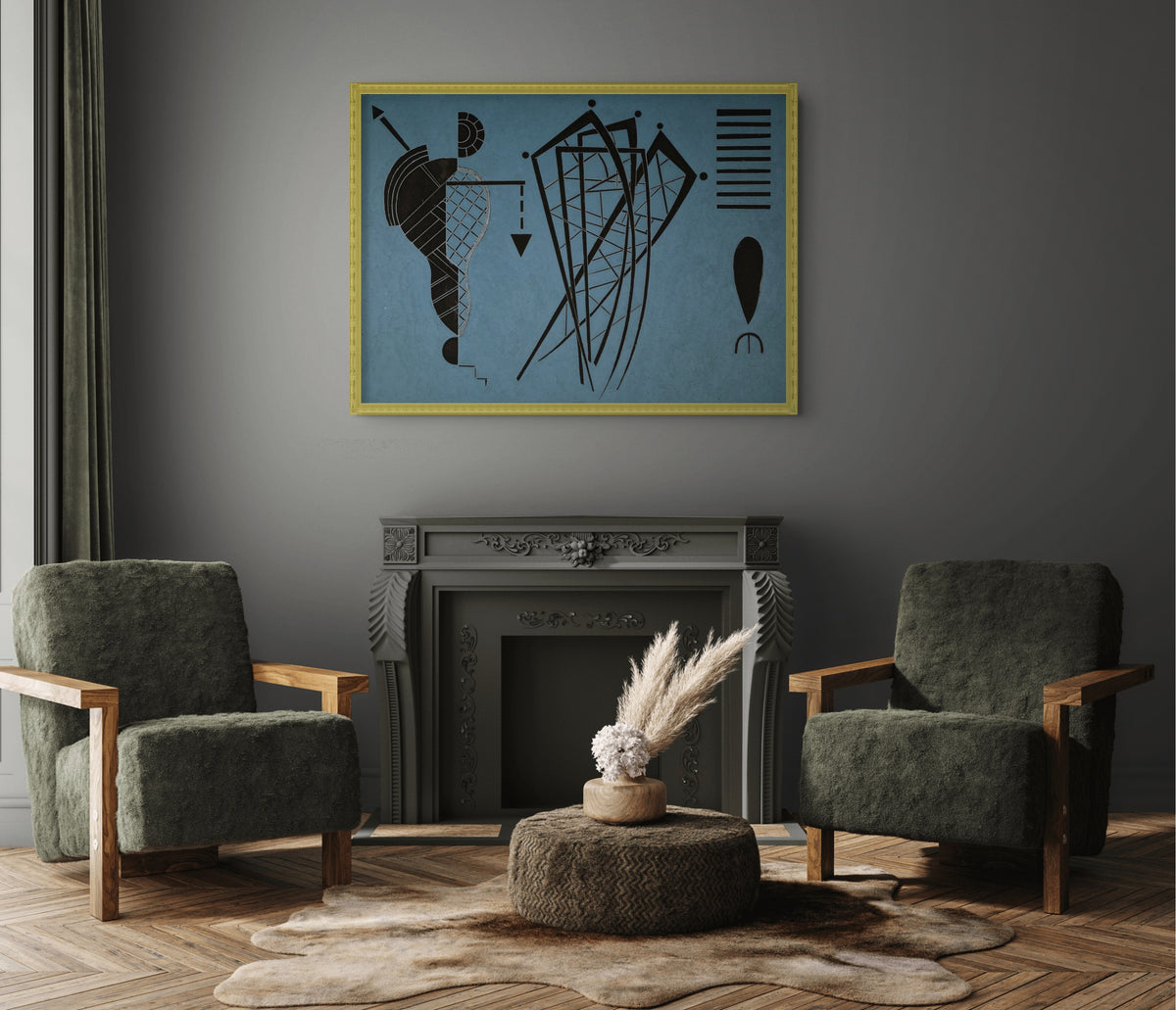 Couple à cheval - Vassily Kandinsky - Toile premium 430g (qualité galerie)