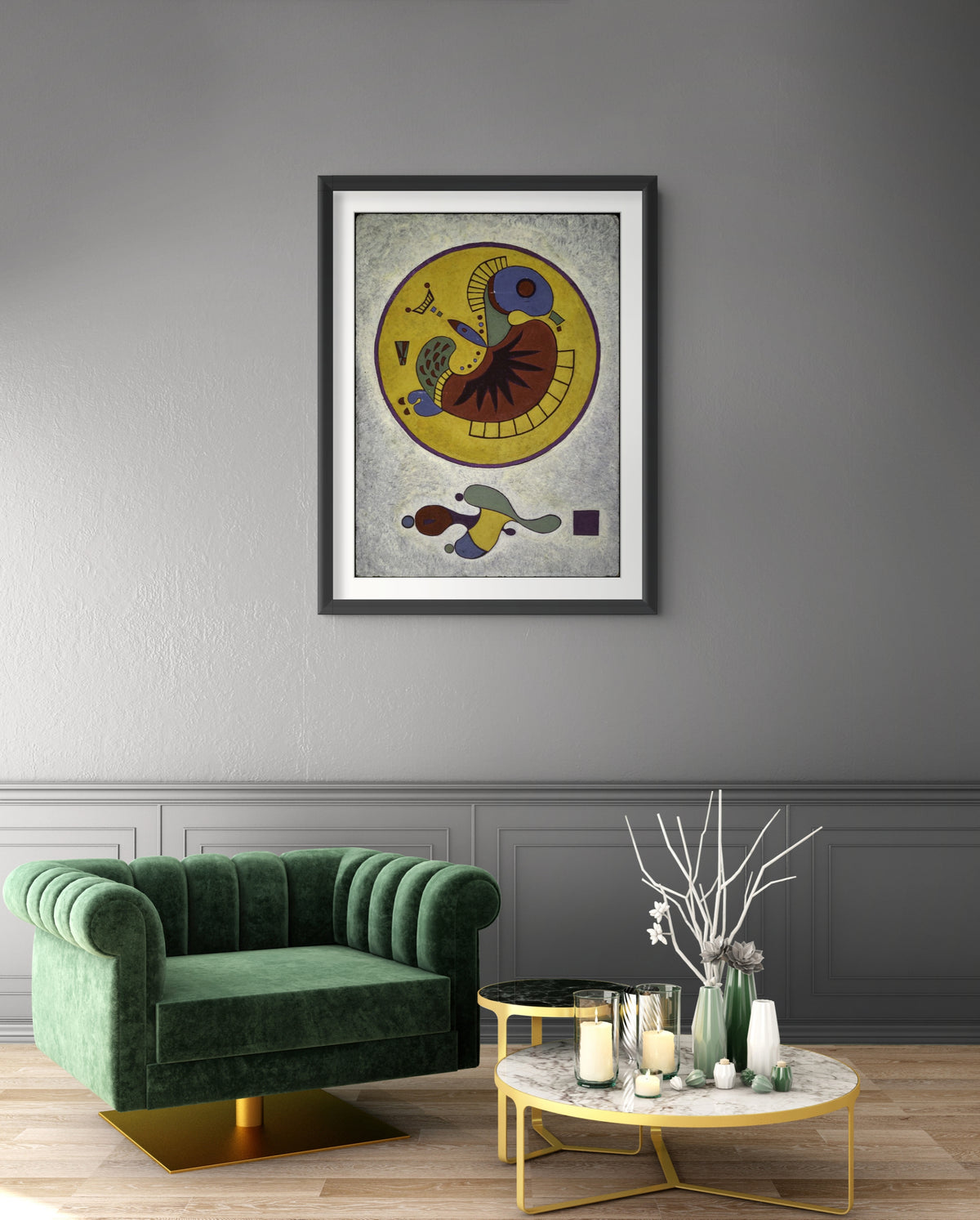 Untitled - Wassily Kandinsky - Premium 430g canvas (gallery quality)