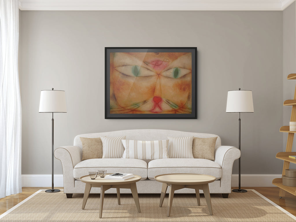 Le Chat et l'Oiseau - Paul Klee - Toile premium 430g (qualité galerie)