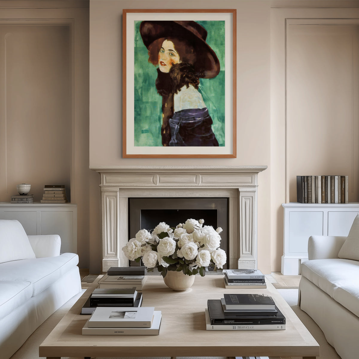 Retrato de una dama - Gustav Klimt - Lienzo premium 430g (calidad de galeria)