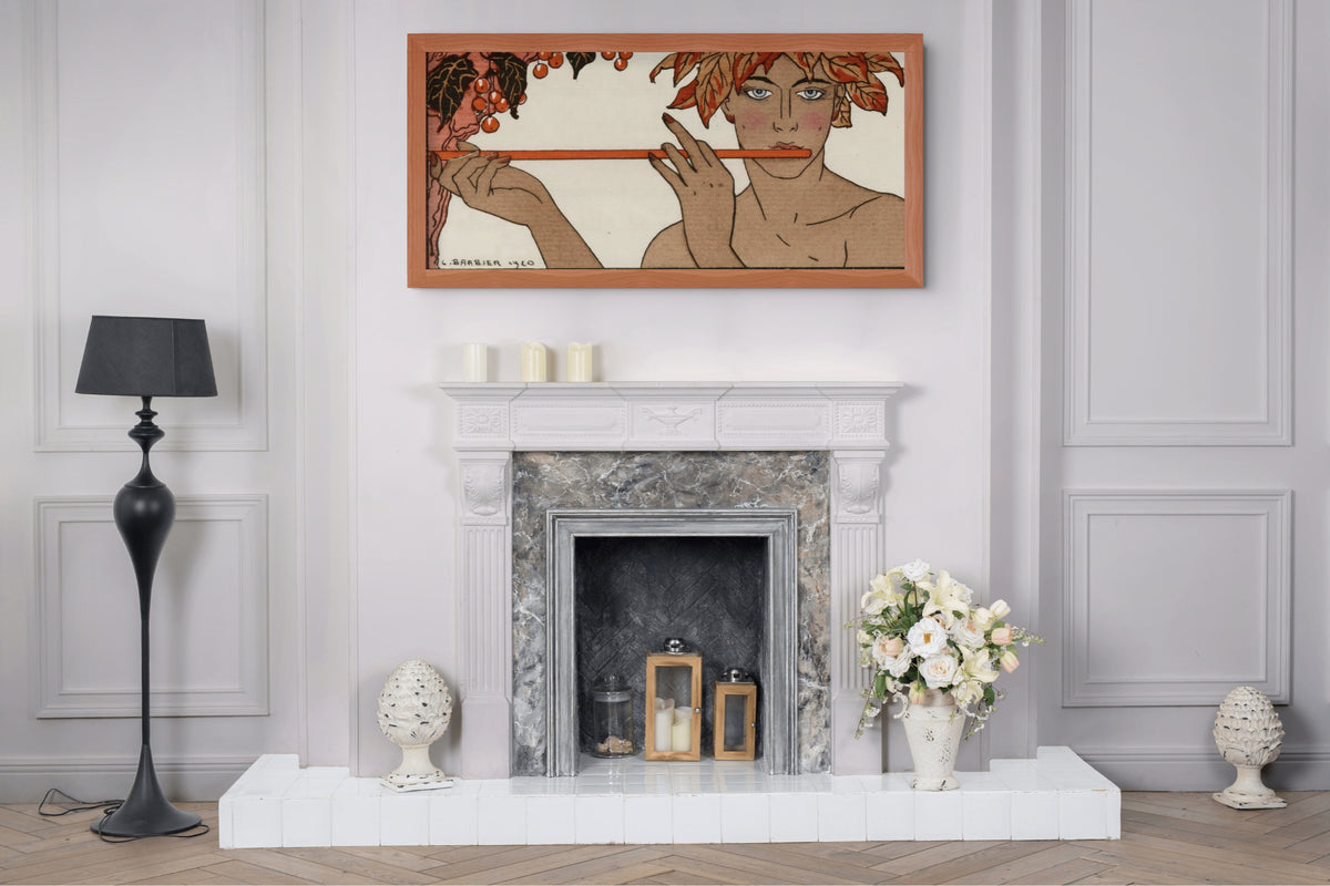 The Reed Flute - George Barbier - Premium canvas 430g (gallery quality)