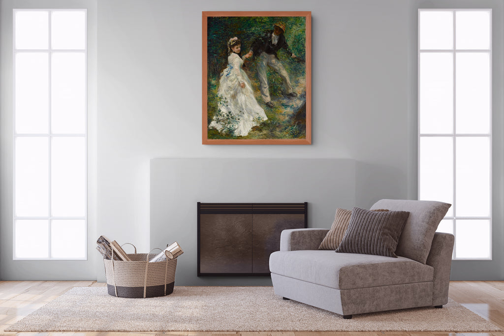 La promenade - Pierre-Auguste Renoir - Toile premium 430g (qualité galerie)