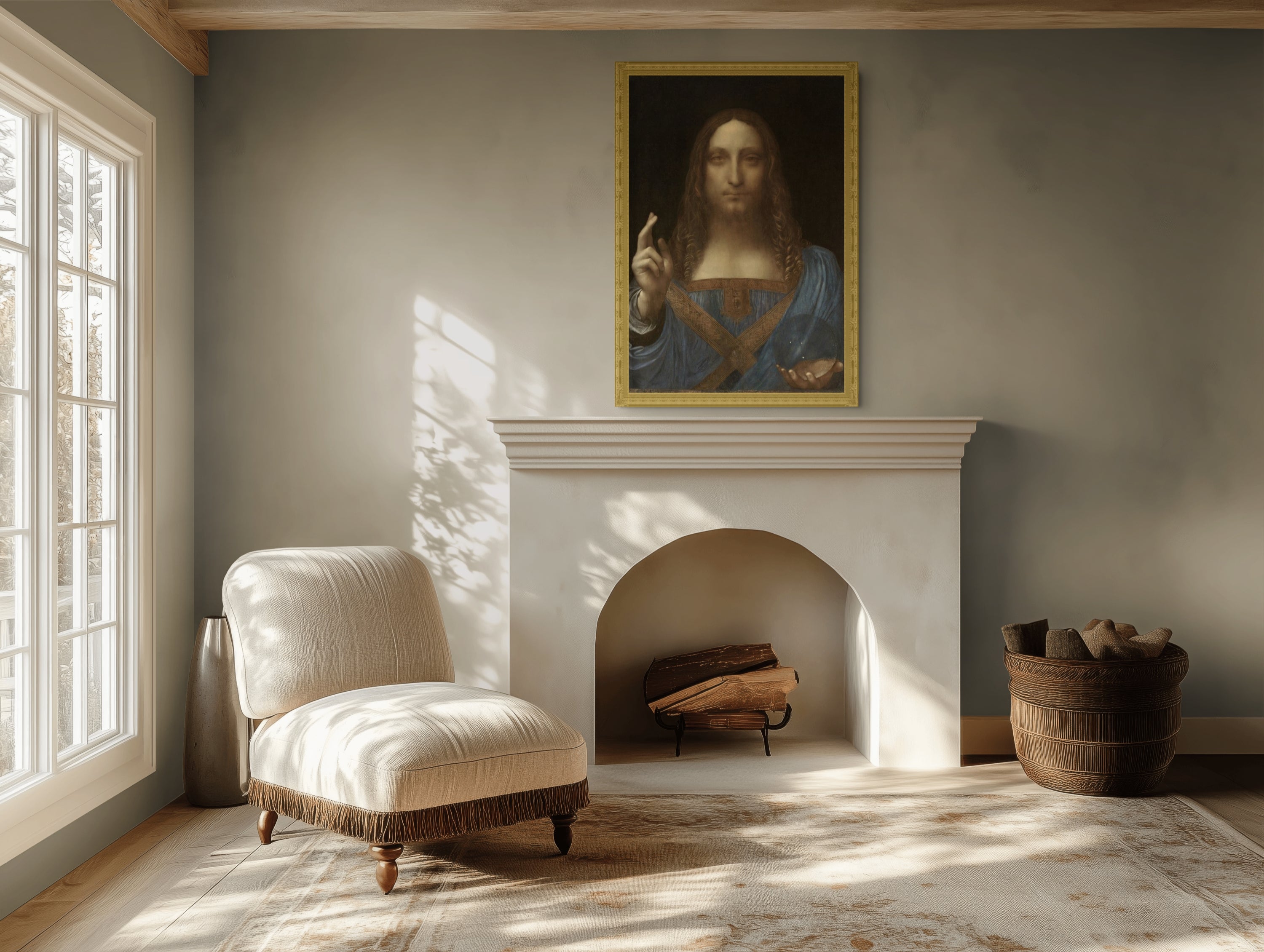Salvator Mundi - Leonardo Da Vinci - Premium canvas 430g (gallery quality)