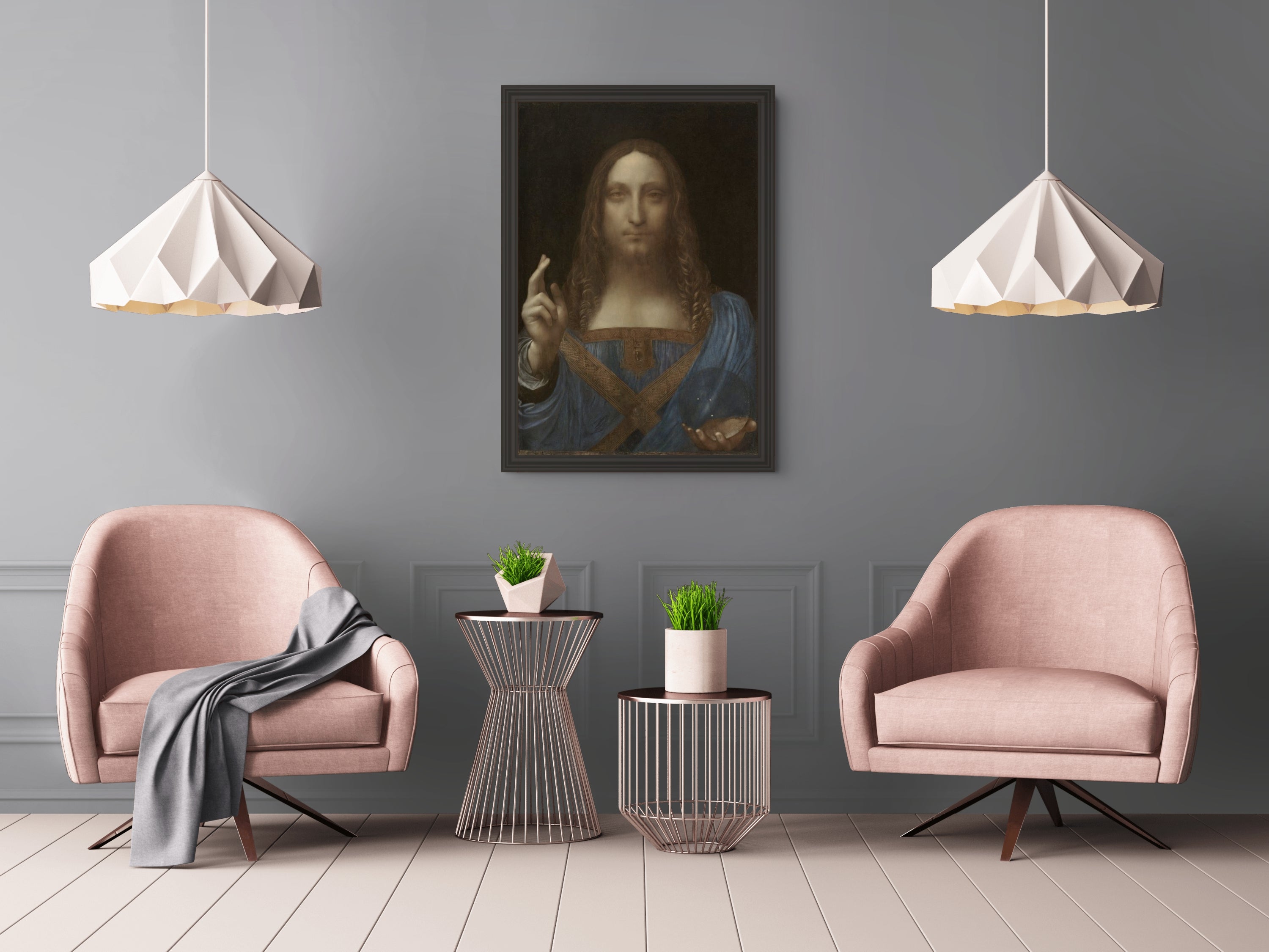 Salvator Mundi - Leonardo Da Vinci - Premium canvas 430g (gallery quality)