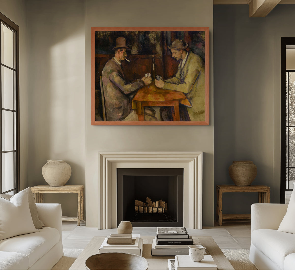 The Card Players - Paul Cézanne - 430g premium canvas (gallery quality)