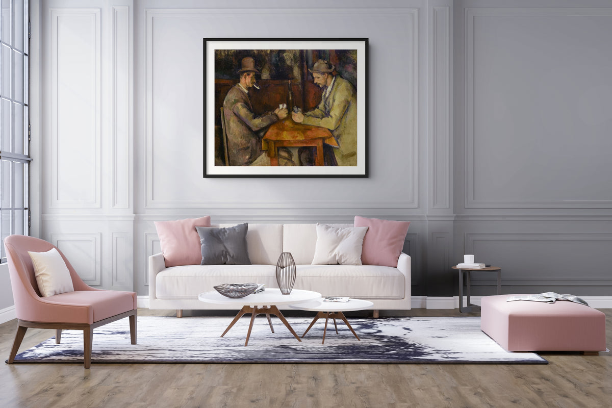The Card Players - Paul Cézanne - 430g premium canvas (gallery quality)