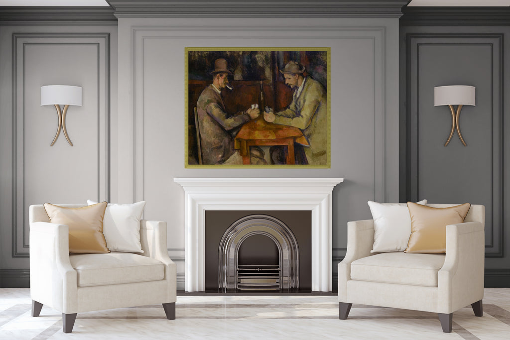 Les Joueurs de cartes - Paul Cézanne - Toile premium 430g (qualité galerie)