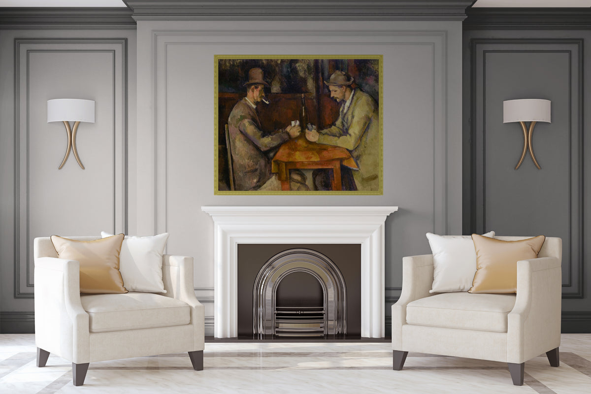 The Card Players - Paul Cézanne - 430g premium canvas (gallery quality)