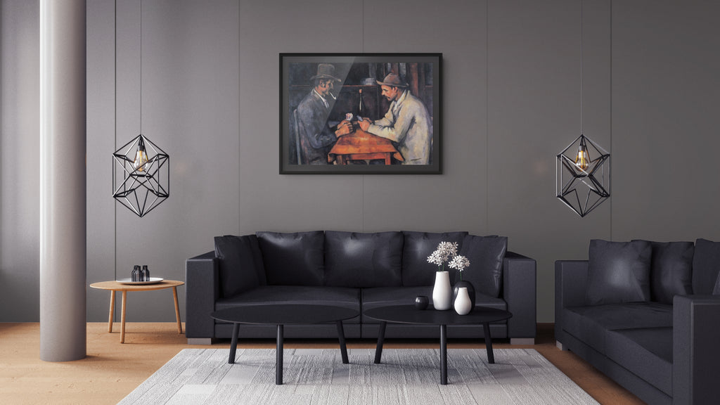 Los jugadores de cartas - Paul Cézanne - Lienzo premium 430g (calidad de galeria)