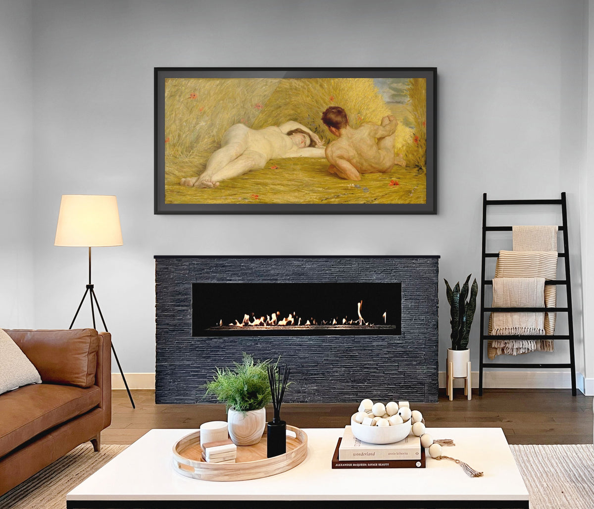 Los amantes - Auguste Levêque - Lienzo premium 430g (calidad de galeria)