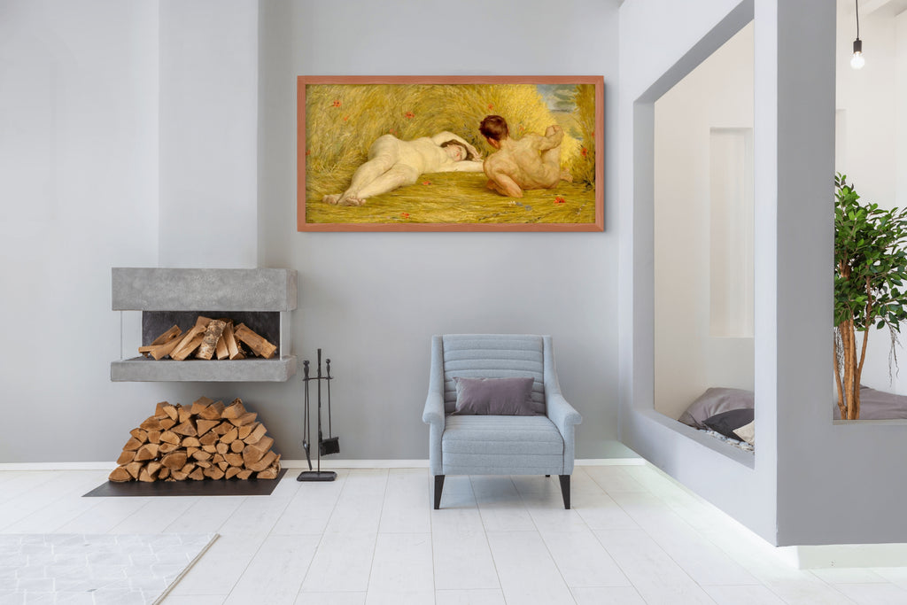 Los amantes - Auguste Levêque - Lienzo premium 430g (calidad de galeria)