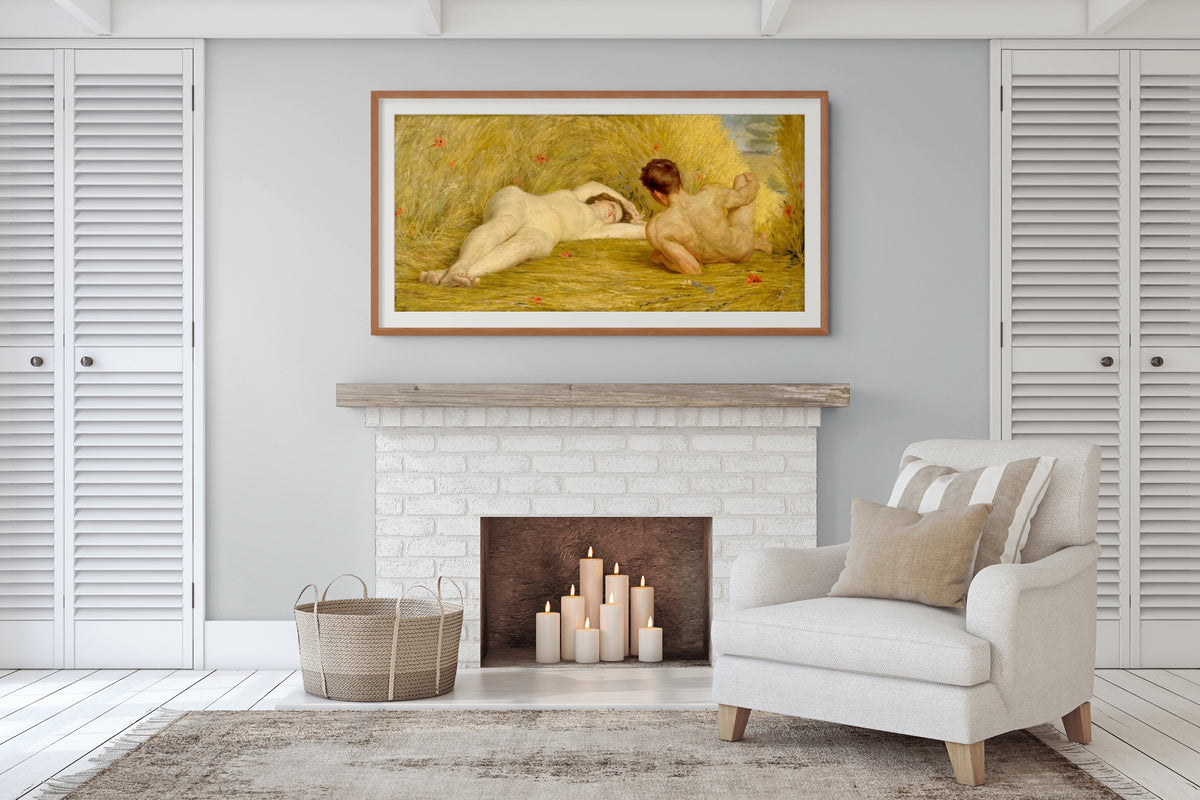 Los amantes - Auguste Levêque - Lienzo premium 430g (calidad de galeria)