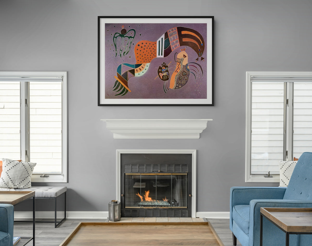 Couple on Horseback - Wassily Kandinsky - Premium 430g canvas (gallery quality)