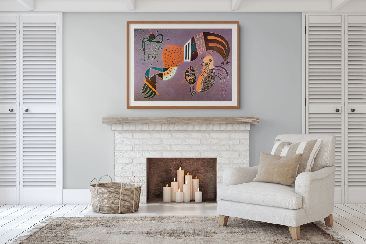 Couple on Horseback - Wassily Kandinsky - Premium 430g canvas (gallery quality)