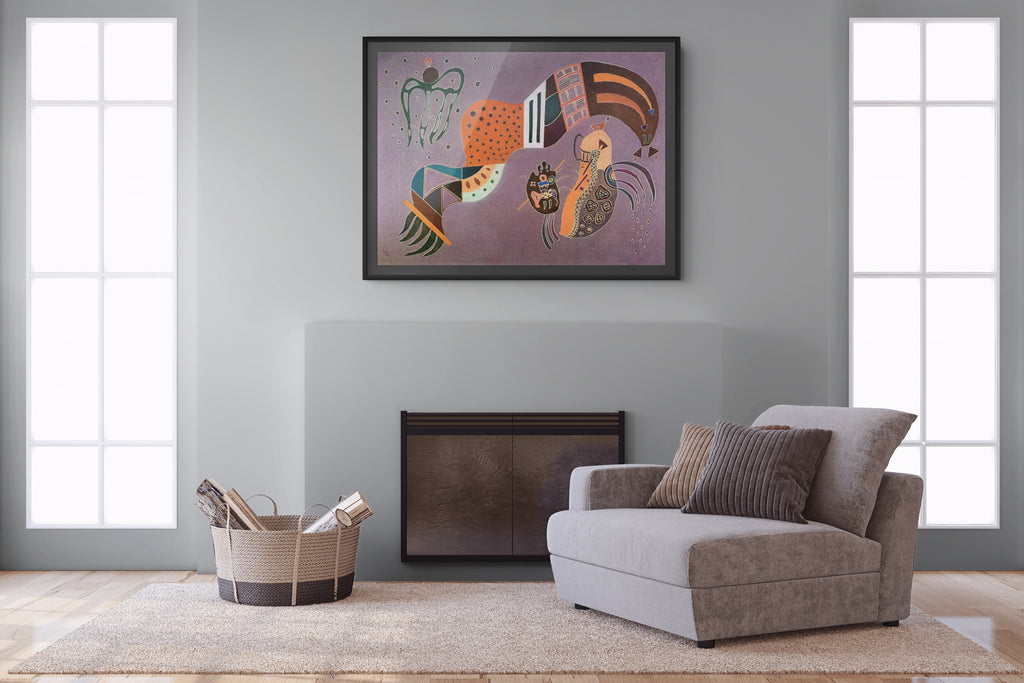 Couple on Horseback - Wassily Kandinsky - Premium 430g canvas (gallery quality)