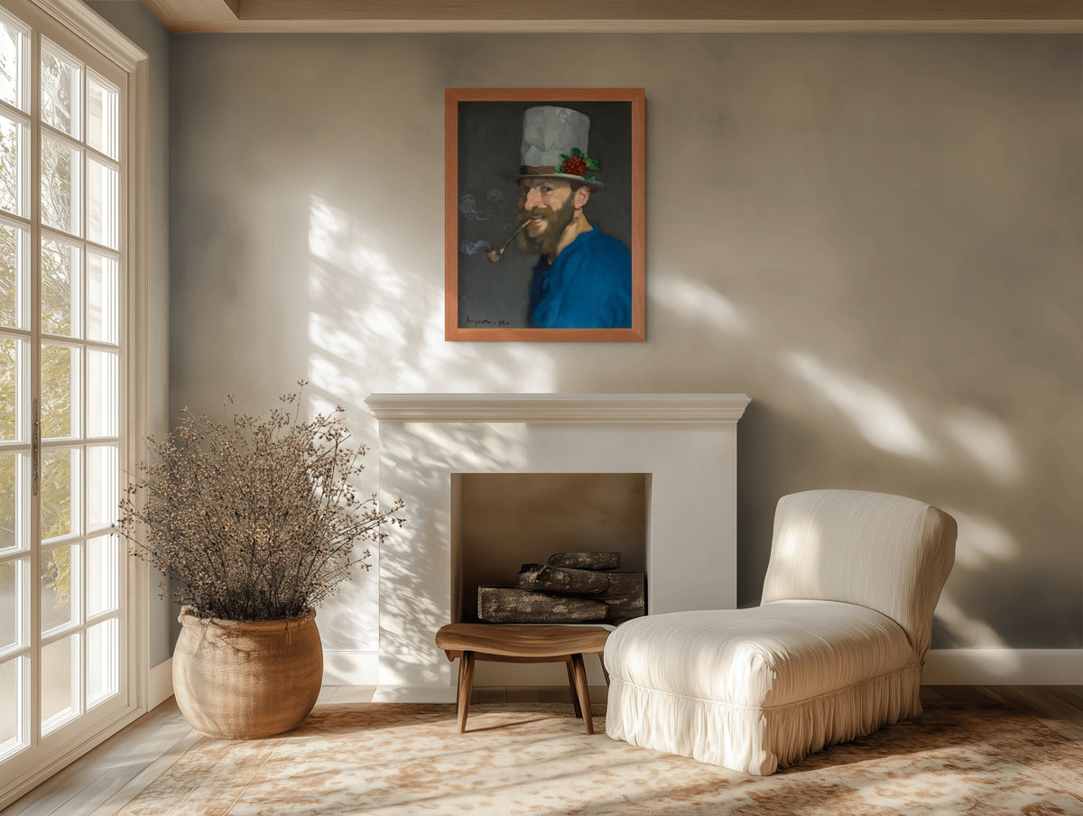 Self-Portrait with Pipe - Louis Anquetin - Premium Canvas 430g (gallery quality)