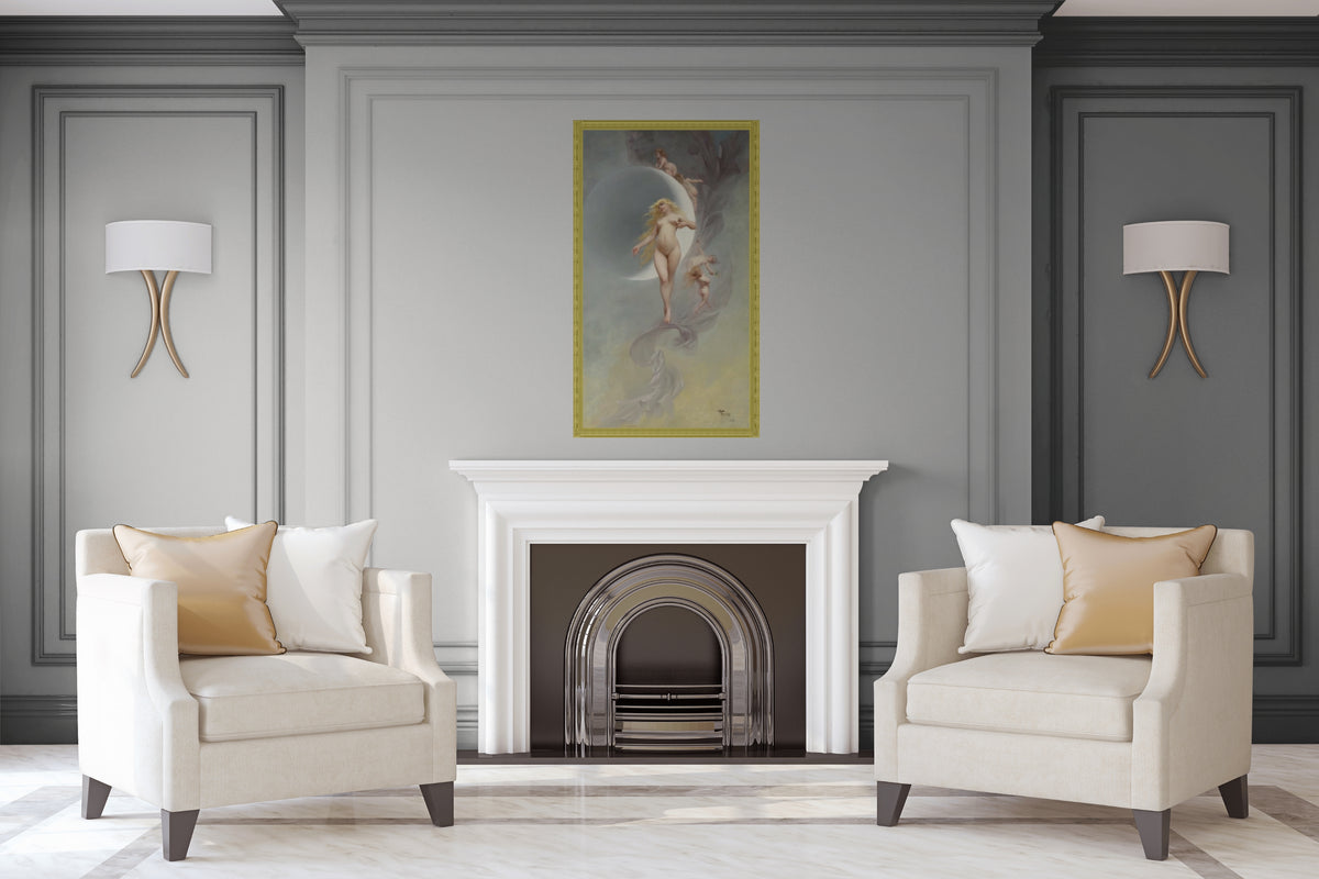 El planeta Venus - Luis Ricardo Falero - Lienzo premium 430g (calidad de galeria)