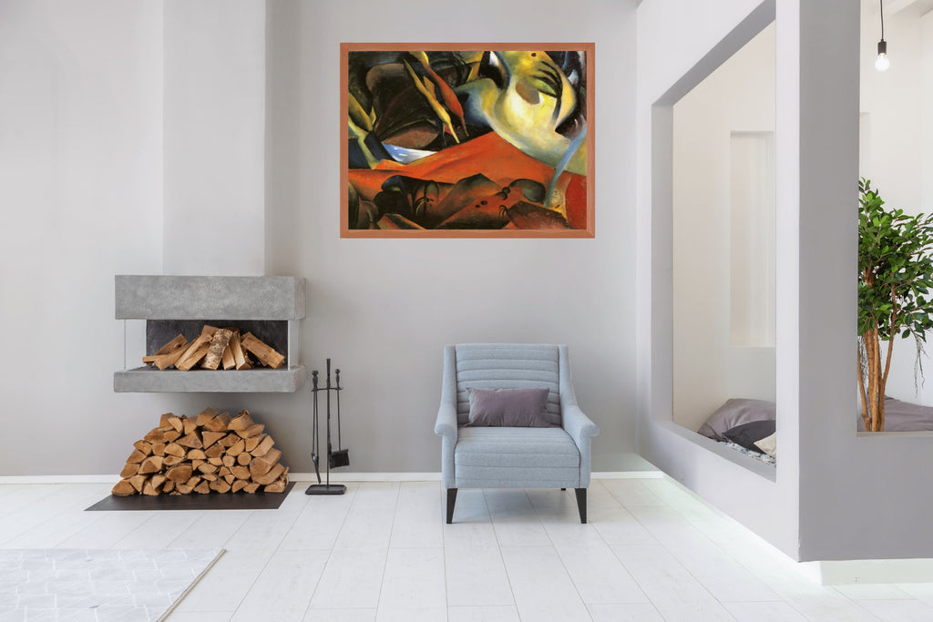 Le magasin de chapeaux - August Macke - Toile premium 430g (qualité galerie)