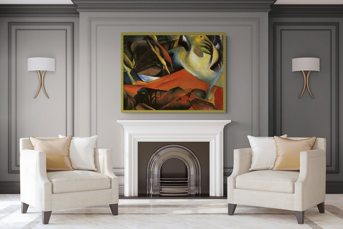 The Hat Shop -August Macke - Premium canvas 430g (gallery quality)