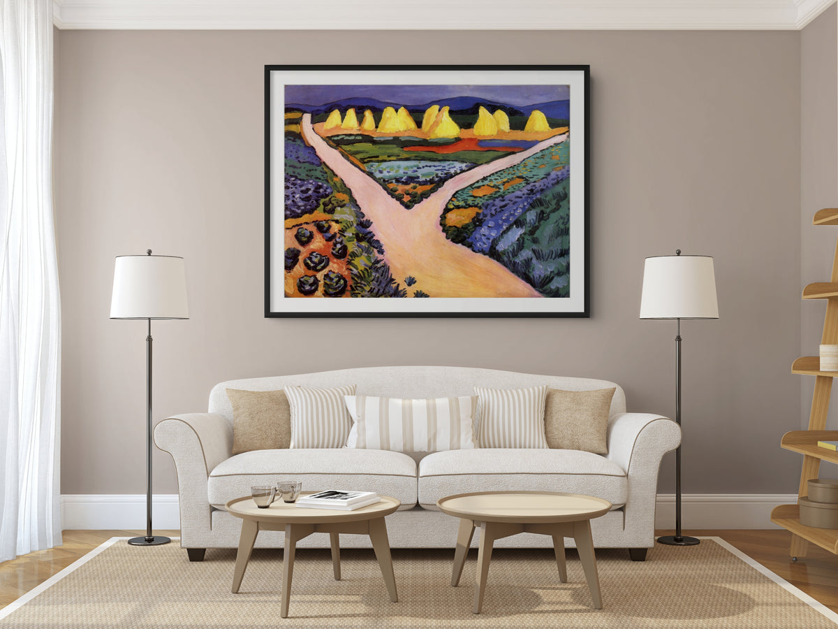 The Hat Shop -August Macke - Premium canvas 430g (gallery quality)