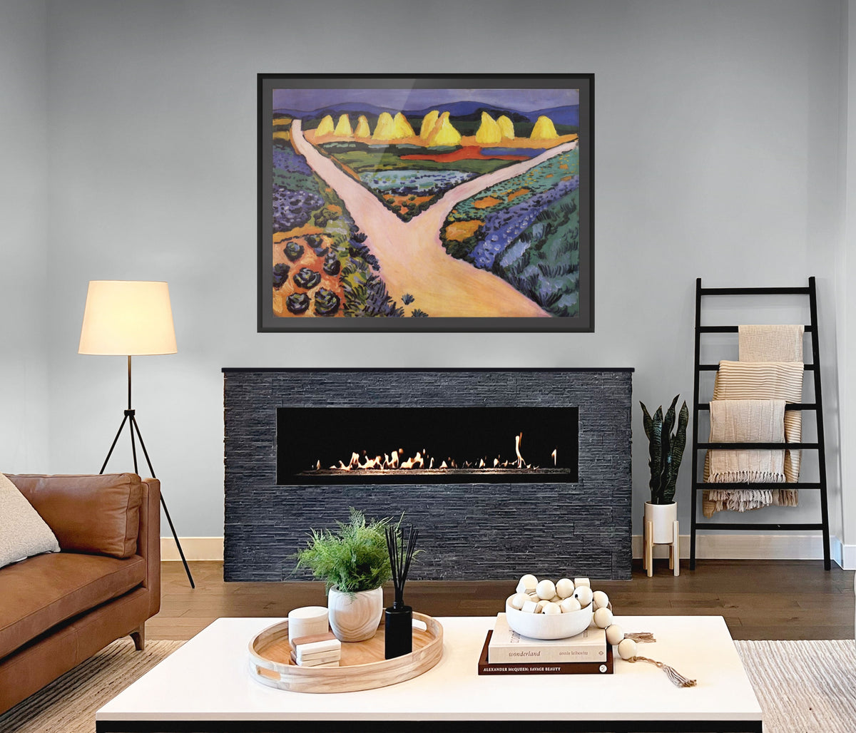 The Hat Shop -August Macke - Premium canvas 430g (gallery quality)