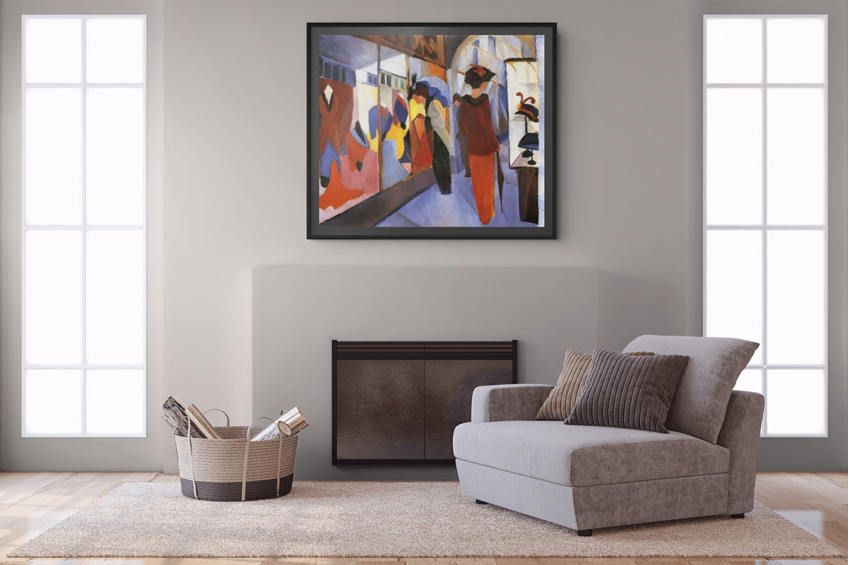 The Hat Shop -August Macke - Premium canvas 430g (gallery quality)