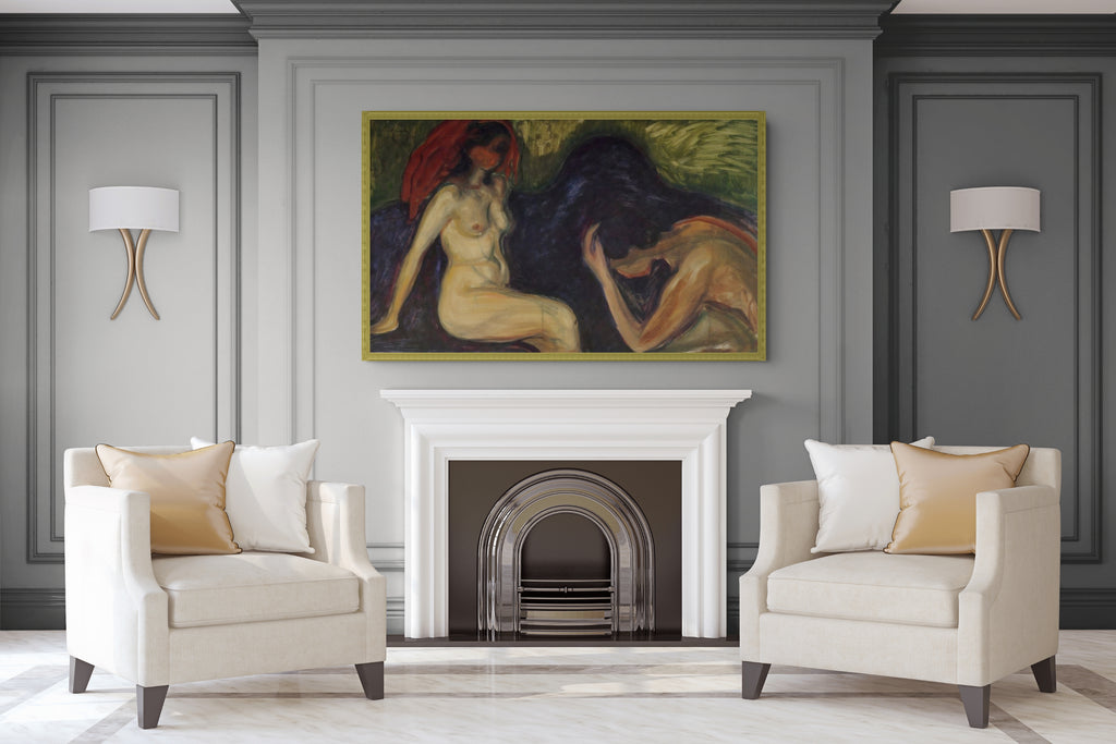 The Kiss - Edvard Munch - Premium canvas 430g (gallery quality)