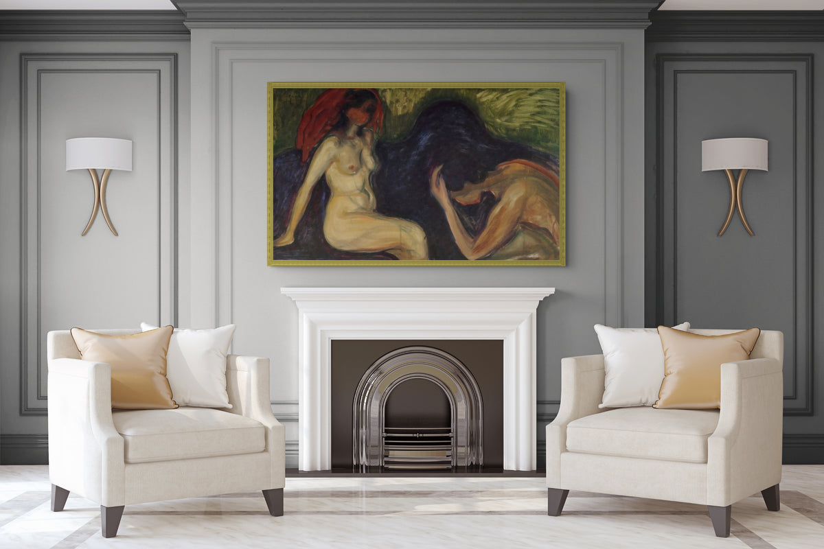 The Kiss - Edvard Munch - Premium canvas 430g (gallery quality)