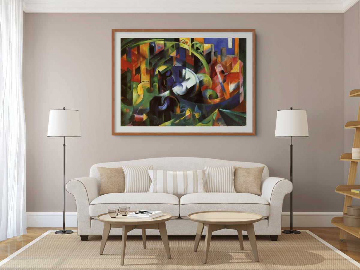 Playing Forms - Franz Marc - Premium Canvas 430g (gallery quality)