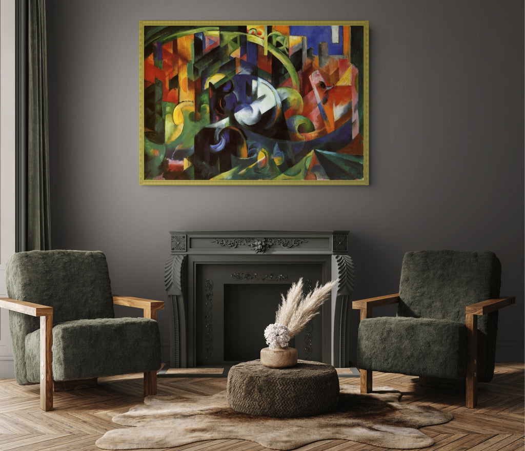 Playing Forms - Franz Marc - Premium Canvas 430g (gallery quality)