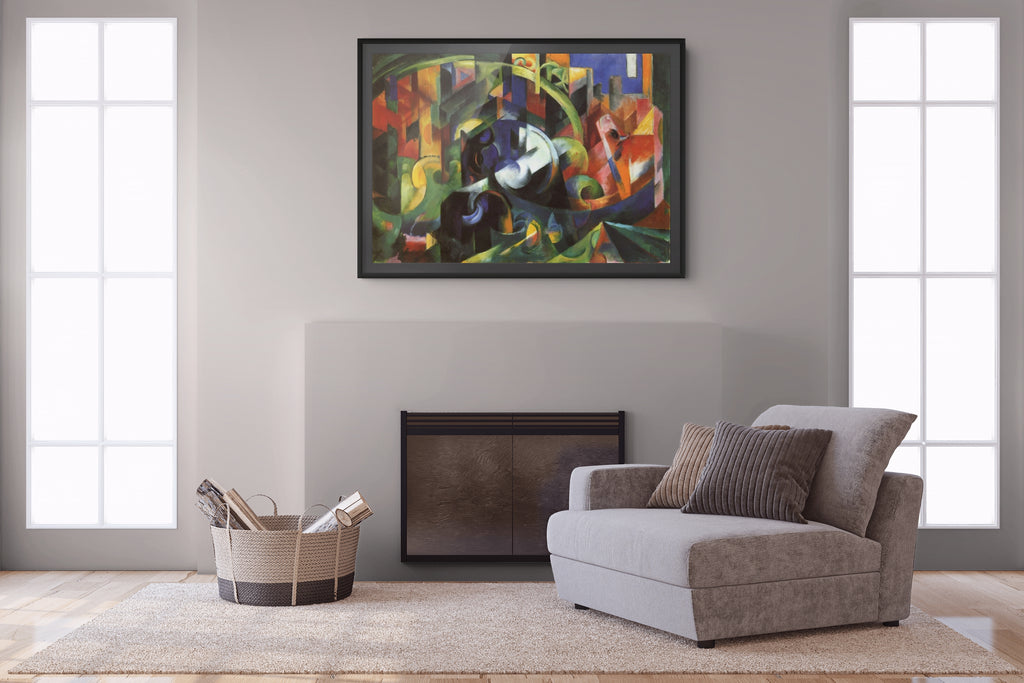 Playing Forms - Franz Marc - Premium Canvas 430g (gallery quality)