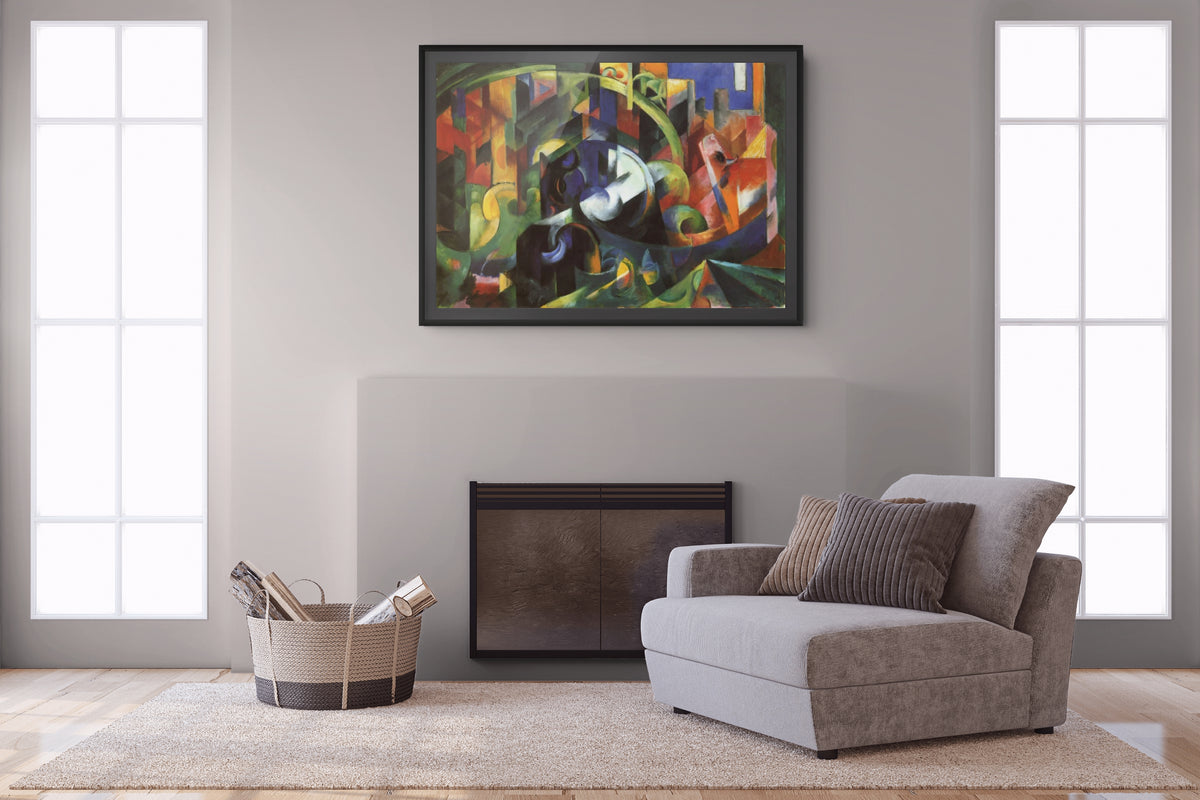 Playing Forms - Franz Marc - Premium Canvas 430g (gallery quality)